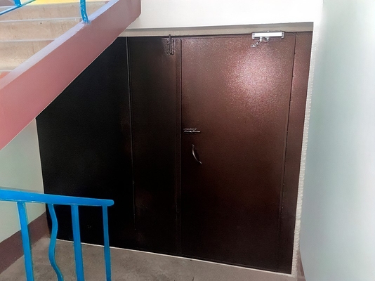 Нестандартная дверь в подъезд