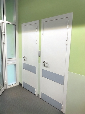 Двери с отбойниками Двери с отбойниками