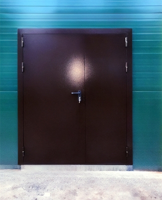 Коричневая огнеупорная дверь Коричневая огнеупорная дверь