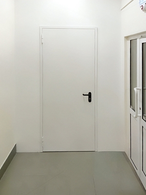 Стандартная дверь белого цвета Стандартная дверь белого цвета