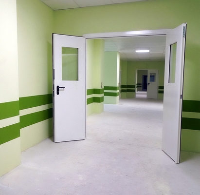 Двупольная дверь с окнами Двупольная дверь с окнами