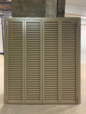 Коричневые складные ставни Коричневые складные ставни